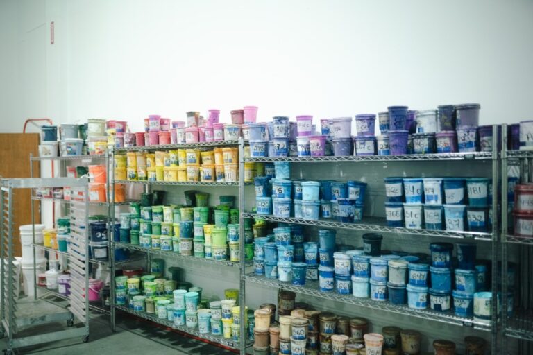 Screen printing ink mixing and PMS colour matching in-house